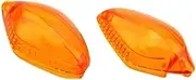 Front Rear Turning Indicator Lights Turn Signal Light Lens, for CB CBR 400 500 650 NC 700 750 CTX CRF MAX CMX Motorcycle Blinker Indicator Lamp Accessories Motorcycle Turn Signal Lights(Black