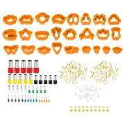 Polymer Clay Cutters,116 Pcs Clay Cutters Polymer Clay Earrings Kit,Orange