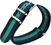 [HPEPGCUCNT] 20mm Strap Army Sports Watchband Breathable Fabric Nylon Watch Belt 20mm Watch Accessories