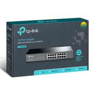 TP-LINK TL-SG1016D 16埠Gigabit交換器 SG1016D