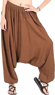 [CandyHusky] Men Women Elastic Baggy Hippie Boho Gypsy Aladdin Yoga Harem Pants