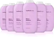 Method Body Wash, Berry Balance, 18 oz, 6 pack, Packaging May Vary