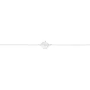 Silver 14+2cm Sunflower Trace Bracelet