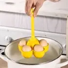 Silicone Egg Poacher Egg Boiling Rack Egg Steamer Holder Boiled Egg Cooker Tray