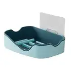 Soap Dispenser Punch-free Quick Drainage Arc Design Double Layer Soap Box Pp