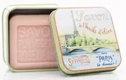 Rose Bar Soap in Tin (La Seine design)