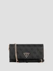 GUESS Black Logo Noelle Flap Organiser Bag