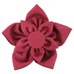 Buddy & Belle Poinsettia Collar Bow Beet Red