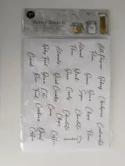 Core Kitchen Pantry Stickers 75 Labels with Chalk Marker