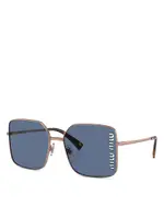 Miu Miu Square Sunglasses, 60mm