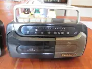 Vintage Studebaker Portable Cassette Player Radio Black Gold Retro SB2127