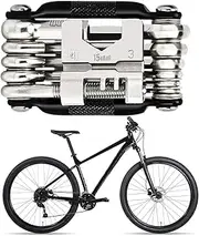 Cycle Tool Kit, Bike Multi Tool, Tyre Lever Cycling Tool, Compact 16 in 1 Cycle Multitools, Motorcycle Accessories, Lightweight Multifunctional Chain Switch for Travel and Hiking