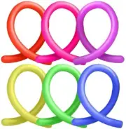 6 Stretchy Elastic String Noodles - Pinata Toy Loot/Party Bag Fillers Childrens