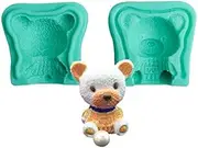 Small bear fondant mold cake mold silicone mold baking diy mousse mold ice cream mold chocolate mold