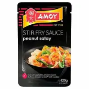 Amoy Straight to Wok Peanut Satay Stir Fry Sauce (120g)