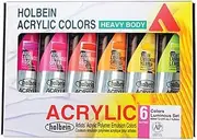 Holbein Heavy Body Artist Acrylic Luminous Set of 6 60ml Paints
