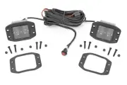 Rough Country 2" Spectrum Series Flush Mount OSRAM LED Lights | Flood - 80803