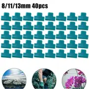Greenhouse Plant Stakes and Netting Clips Pack of 40 for Secure Installation