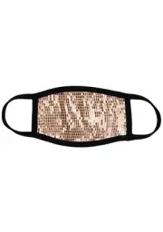 NEW BGLITTZ Palm Springs Disco Face Cover- Rave Festival Techno EDM Metal