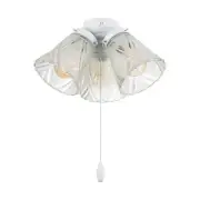Aspen Creative 22013-3, Three-Light Ceiling Fan Light Kit with Pull Chain, Ma...