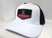 PGA Tour Pro Series Golf Hat Adult Adjustable Snap Blue & White Moisture Wicking