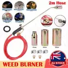 Gas Torch Blow Torch Camping Gun BBQ Flame Maker Burner Barbecue Tool w/3 Nozzle