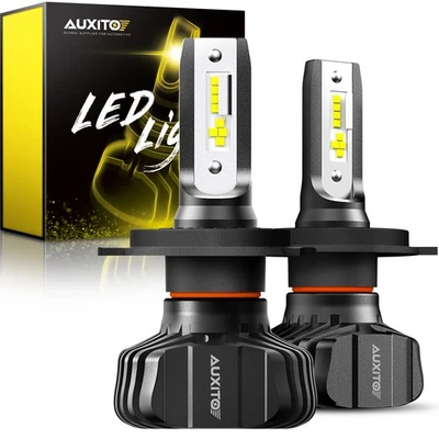 AUXITO H4 9003 HB2 LED Bulb Hi/Lo 6500K Headlight 300% Brighter Night Visibility (for: Smart)