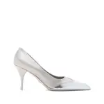 [Prada] Prada Metallic-toecap Pumps 36 IT SILVER/NEUTRALS