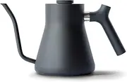 Fellow Stagg Stovetop Pour-Over Coffee and Tea Kettle - Gooseneck Teapot with Precision Pour Spout, Built-in Thermometer, Matte Black, 1 Liter