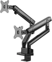 Silverstone SST-ARM25 Monitor Arm, 2 Sides, 32 Inches, Compatible with Monitors Up to 19.2 lbs (9 kg)