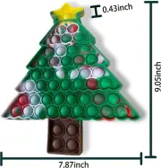 Christmas Tree Pop Fidget Toy for ADHD Stress Relief & Anti-Anxiety