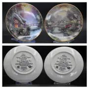 FULL SETof 12 Thomas Kinkade Simpler Times Bradford Exchange Porcelain plates