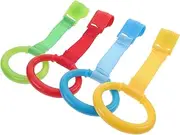 JOINPAYA Sets Stand up Assist Rings Hand Pull Ring Crib Accessory Crib Pull Learning Standing Hanging Pcs
