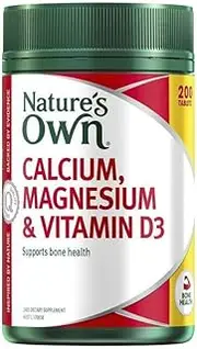 Own Calcium and Magnesium with Vitamin D3 200 Tablets Exclusive Size