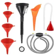 8 Pieces Oil Fuel Funnel Set, Coolant Funnel Kit,Oil Funnel,Gasoline Fuel Funnel