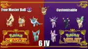 Pokemon Scarlet and Violet Eevee bundle max 6IV