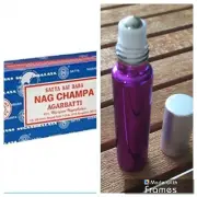 NAG CHAMPA Roll On Perfume Oil - Natural, Aromatherapy Oils FREE POST!