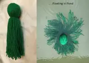 9" Floating Spawning Mop for Goldfish and Koi ponds