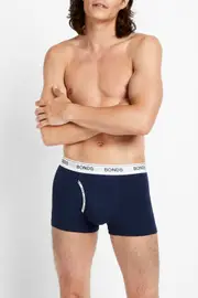 [Bonds] Bonds Men's Cotton Guyfront Trunk in Ink Size: Large L Ink