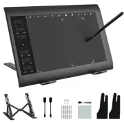 Graphics Drawing Tablet ,10x6 inch Digital drawing tablet with Bracket and 81...