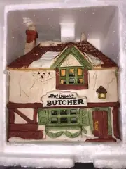 Dept 56 Shops of Dickens Village Series Abel Beesley Butcher Shop 6515-6