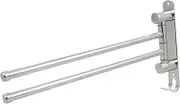 SHINEOFI Stainless Steel Towel Rack Towel Holder Washcloths Towel Swivel Bar Towel Organizer Punch-Free Towel Rack Towel Bar Silver