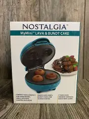 Nostalgia MyMini Lava, Donut, Muffin And Bundt Cake Maker Blue ***New***