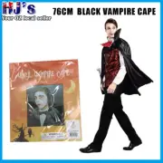 76cm Black Vampire Cape Kid's Medieval Carnival Masquerade Easy Carnival Costume