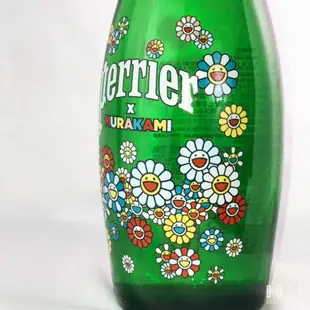 【PERRIER X TAKASHI MURAKAMI】村上隆 法國 沛綠雅 氣泡天然礦泉水 750ML 玻璃瓶 聯名