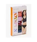 Joyspun Women's Seamless High Cut Bikini Panties Small (4-6) Mixed print NEW