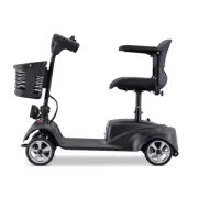 Foldable 4 Wheel Electric Mobility Scooter 8km/h Speed 20km Range LED Lighting