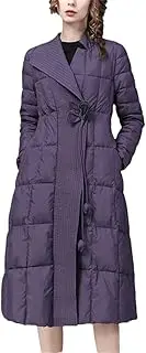 [Generic] Women Over-Knee Loose Casual Dresses Warm Lightweight Long Down Jacket