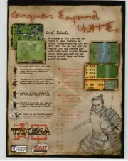 Takeda PC Video Game Samurai Soldier Art Illustration 2001 Vintage Print Ad