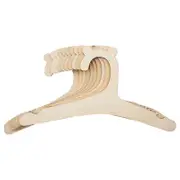 10 Pcs Baby Creative Hanger Rack Baby Wooden Clothes Hanger Home Girls Princess Room Nursery Decor for Kids Present Light wood color